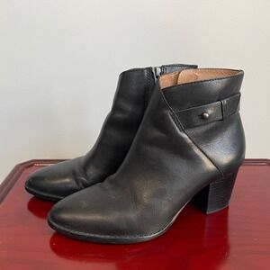Madewell Black Leather Boots Womens Size 7 Model AA190